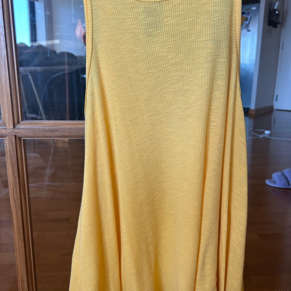 Free People Yellow Tank Top
